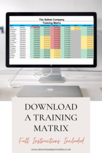 download a training matrix